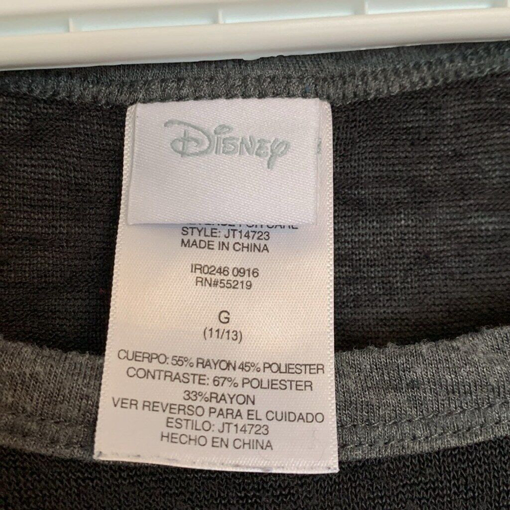 Disney Minnie Mouse T-shirt Girls size 11/13 Cap Sleeves Chalk Paint Print fun - Picture 4 of 7